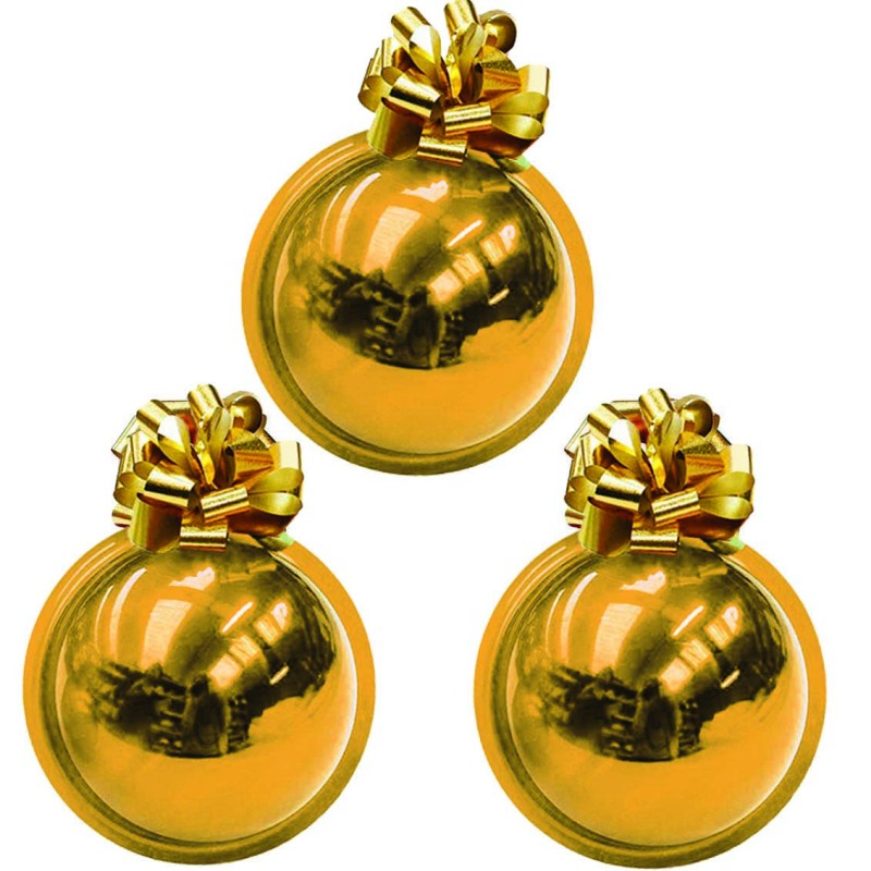 Kit 3 sfere con fiocco Ø 25 cm