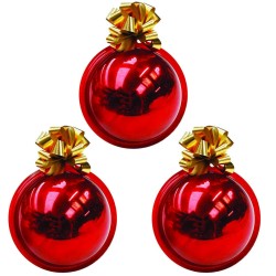 Kit 3 sfere con fiocco Ø 25 cm